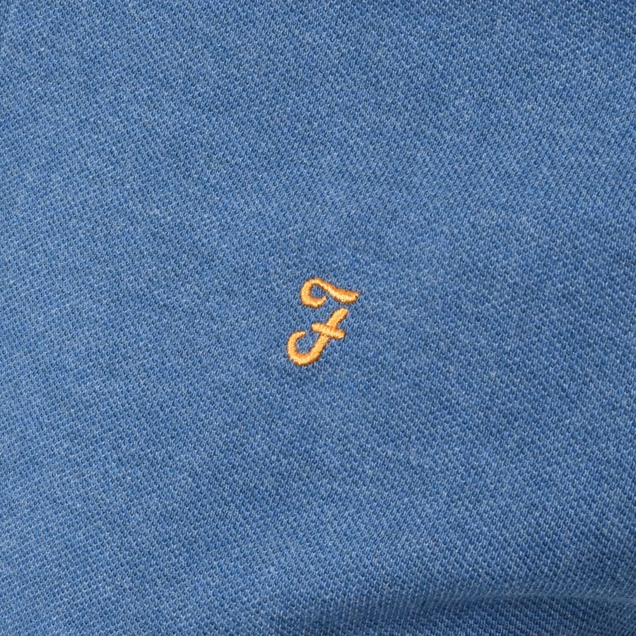 Alternative Image for ProductFarah Vintage Short Sleeve Polo T Shirt Blue3